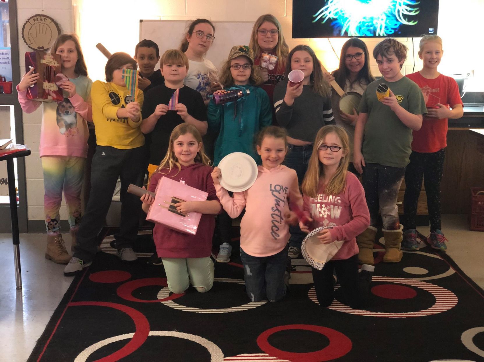 SJES students make instruments to learn about sound
